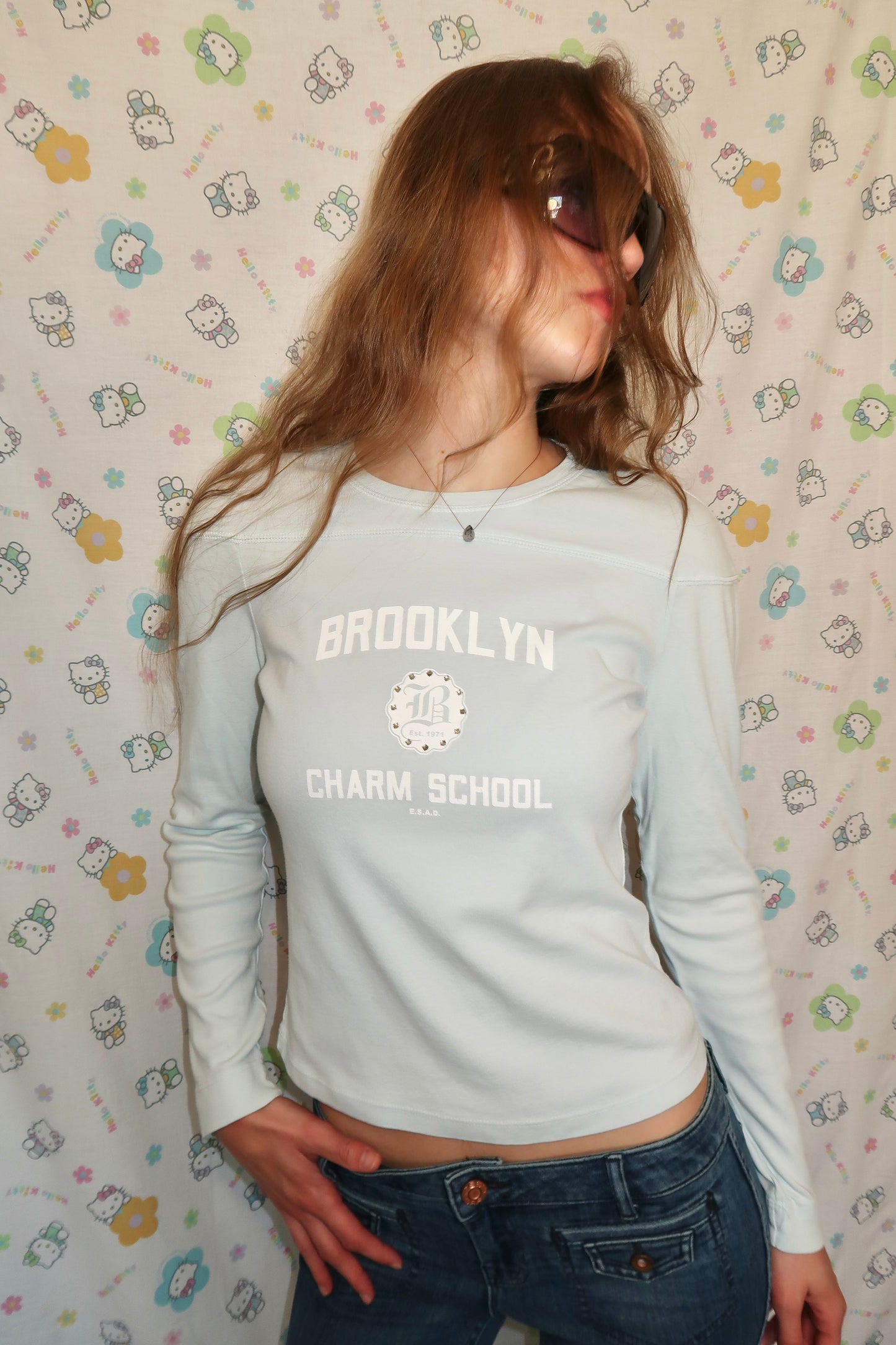 Y2K BEDAZZLED BROOKLYN TOP