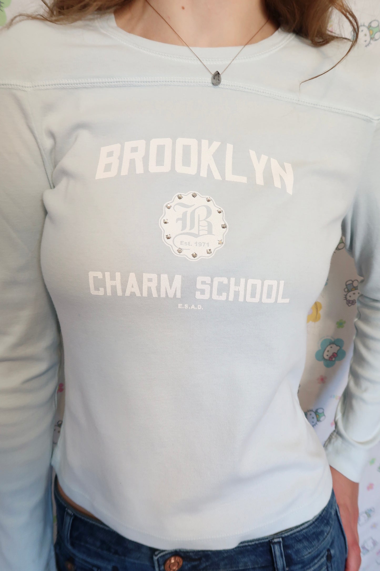 Y2K BEDAZZLED BROOKLYN TOP