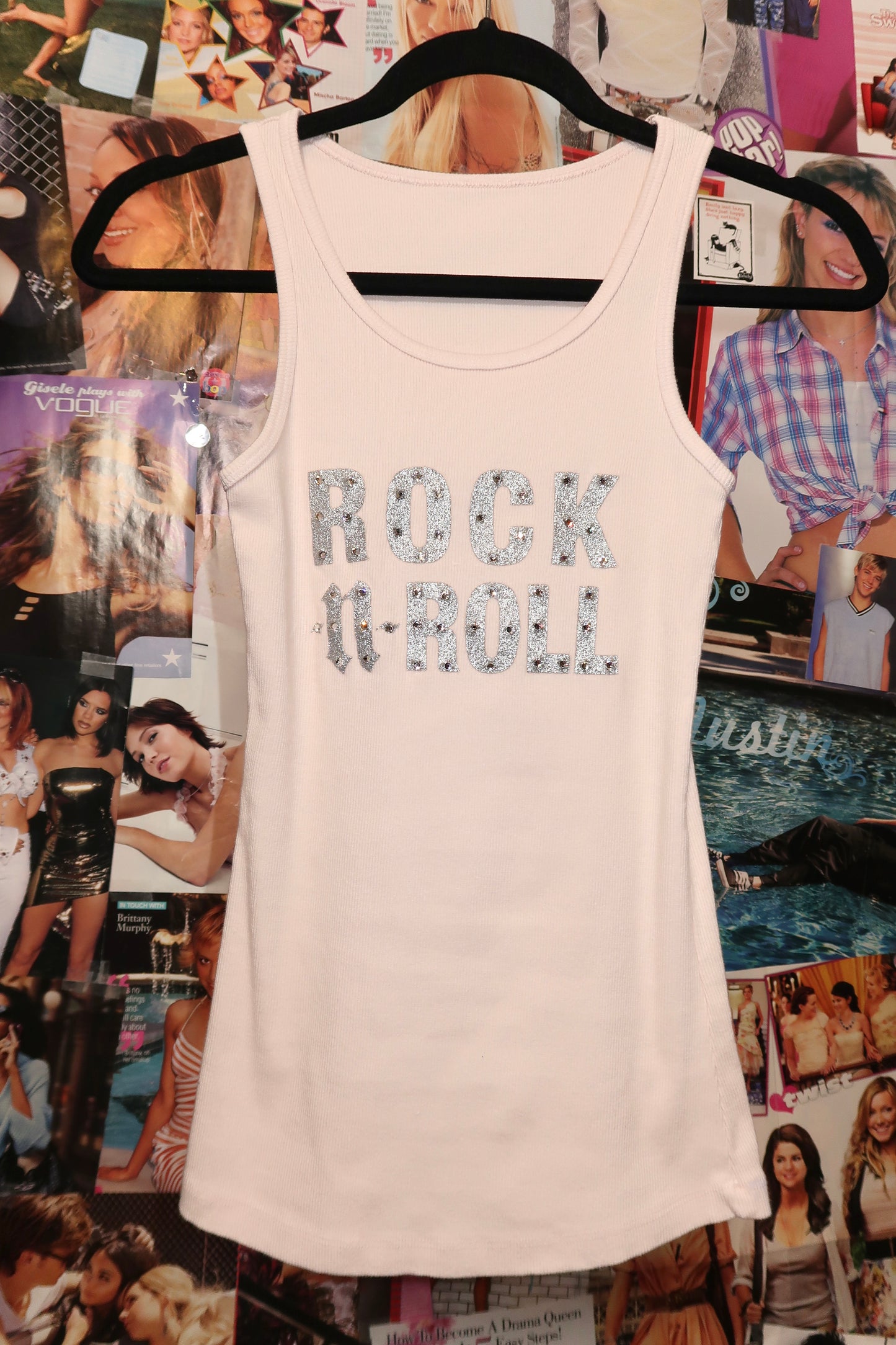 Y2K BEDAZZLED ROCK TANK