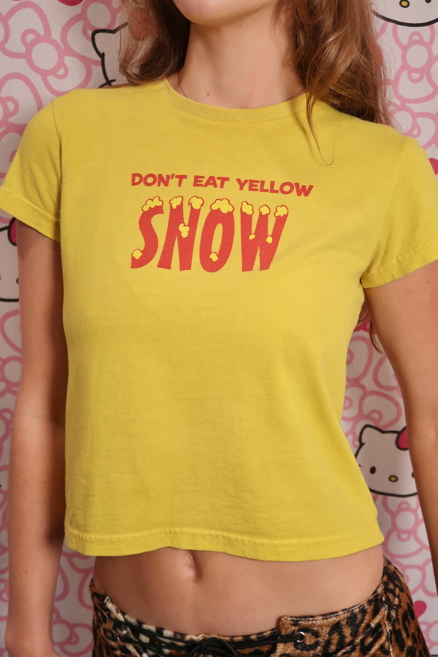 VINTAGE YELLOW SNOW TOP