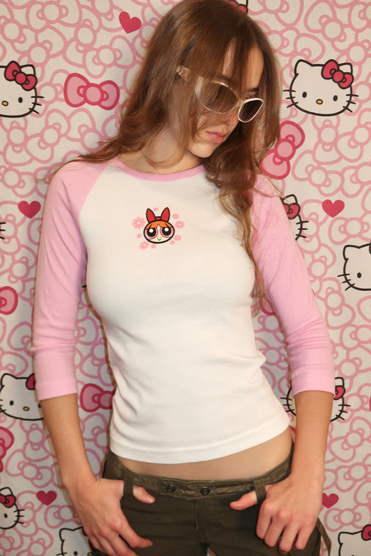 VINTAGE BLOSSOM BASEBALL TEE