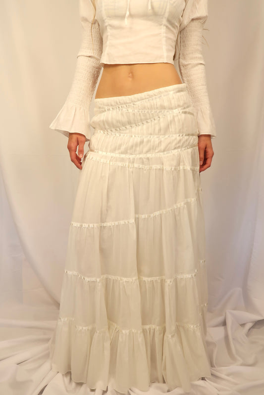 VINTAGE BEBE PRAIRIE SKIRT