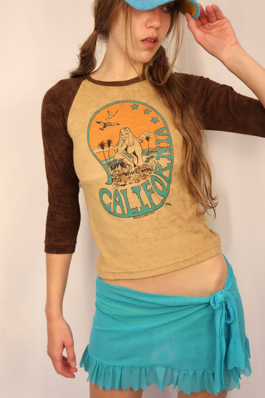 VINTAGE CALI GIRL TERRY TOP