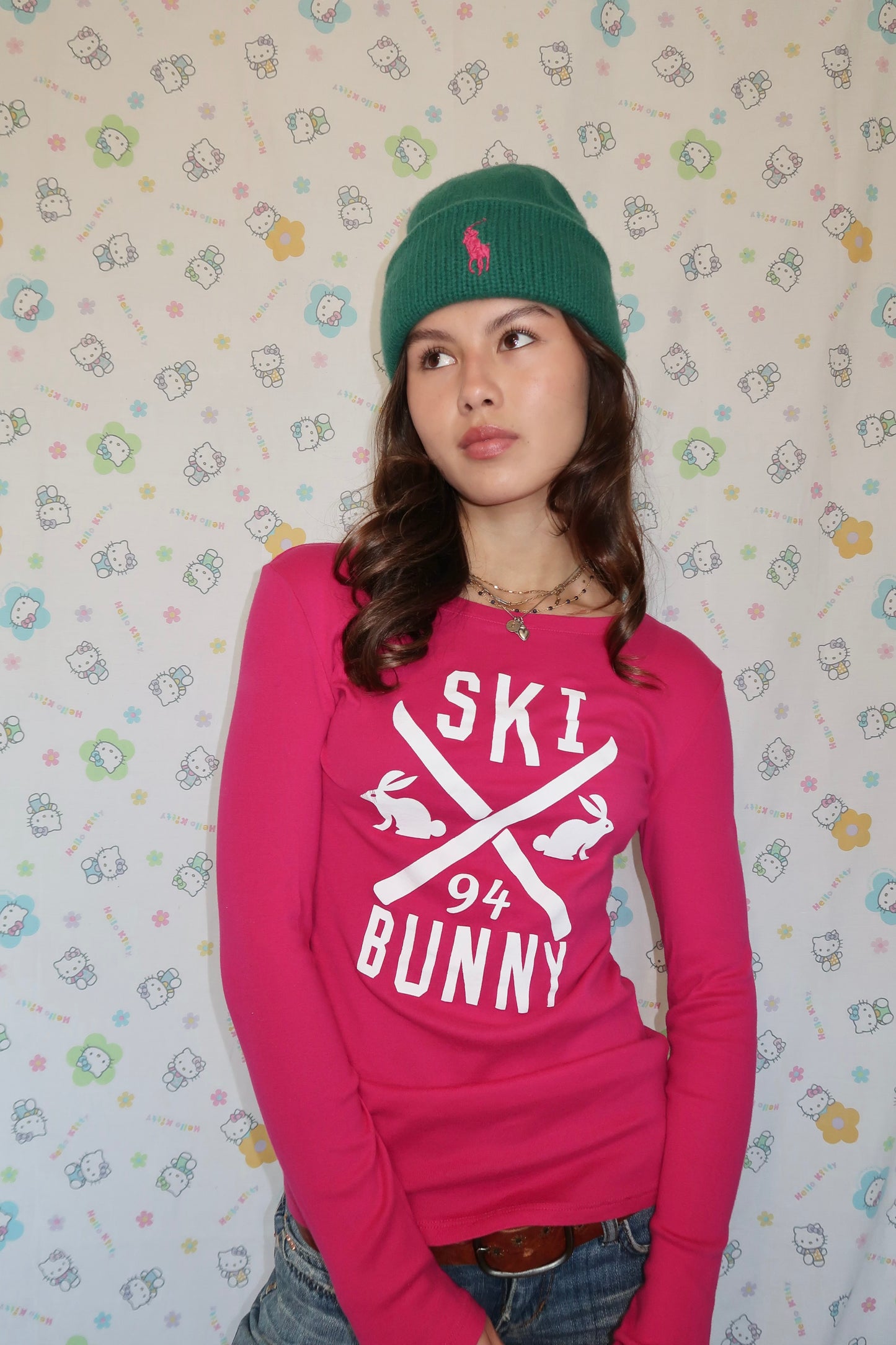 2000s SKI BUNNY SHIRT