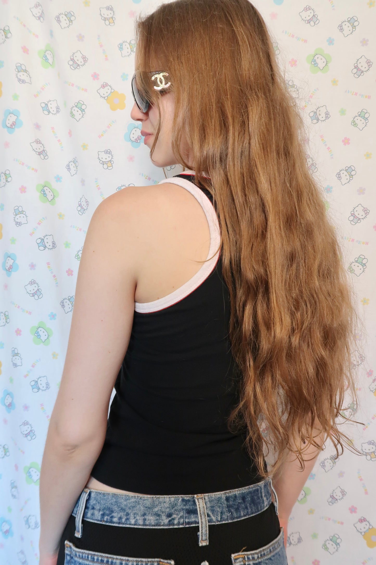 VINTAGE BASEBALL CHICK TANK