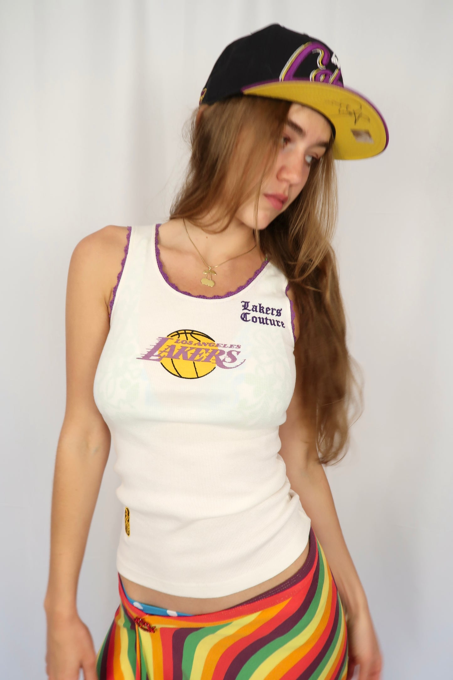 VINTAGE LAKERS COUTURE TANK