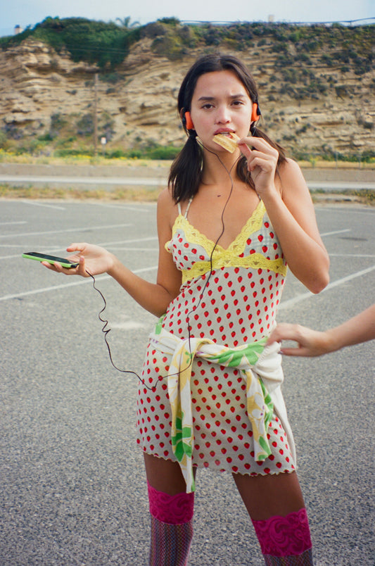 MESH FROZEN LEMONADE DRESS