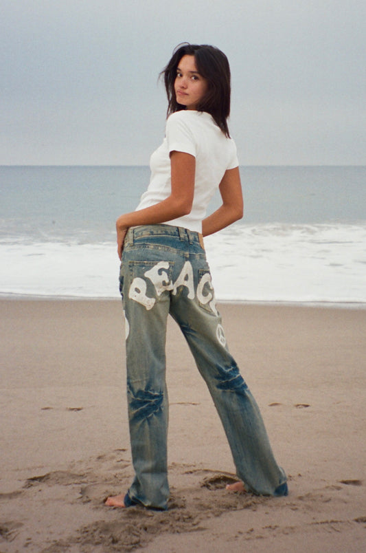 VINTAGE PEACE OUT JEANS