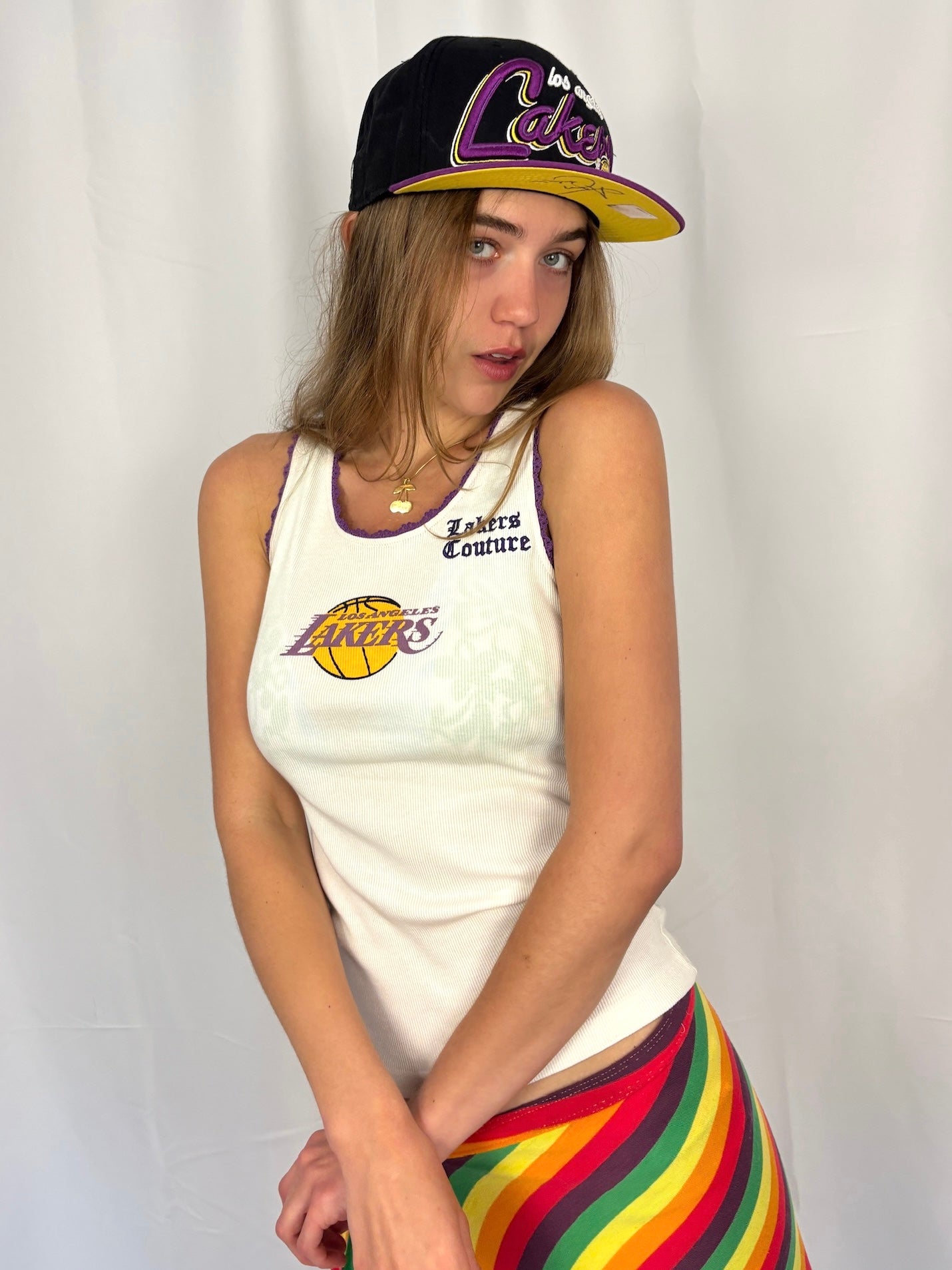 VINTAGE LAKERS COUTURE TANK