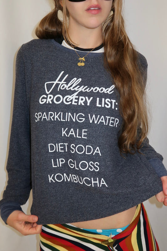 HOLLYWOOD GROCERY LIST JUMPER