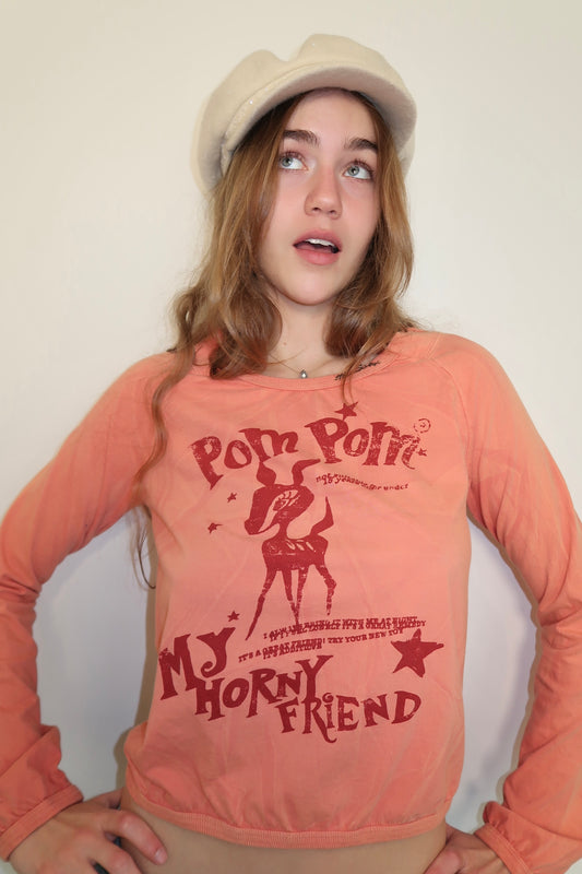 MISS SIXTY POM POM TIE TOP