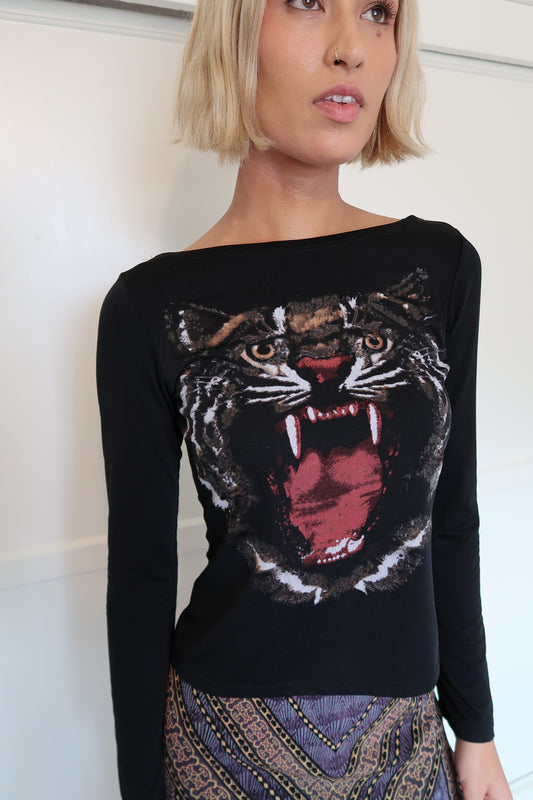 Y2K SPARKLE GRRRRL TOP