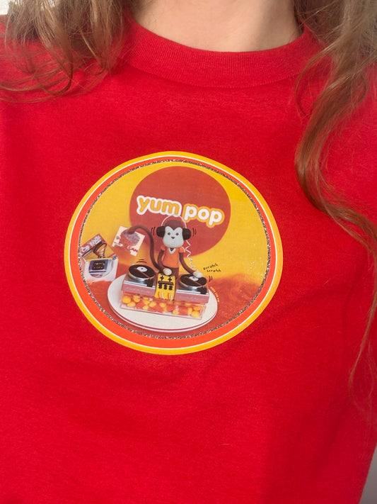 VINTAGE YUM POP DJ T-SHIRT