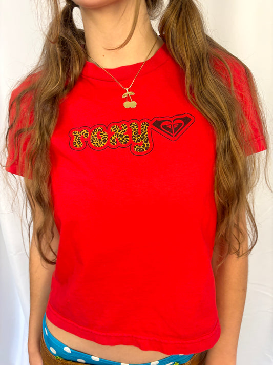 VINTAGE ROXY CHEETAH GIRL SHIRT