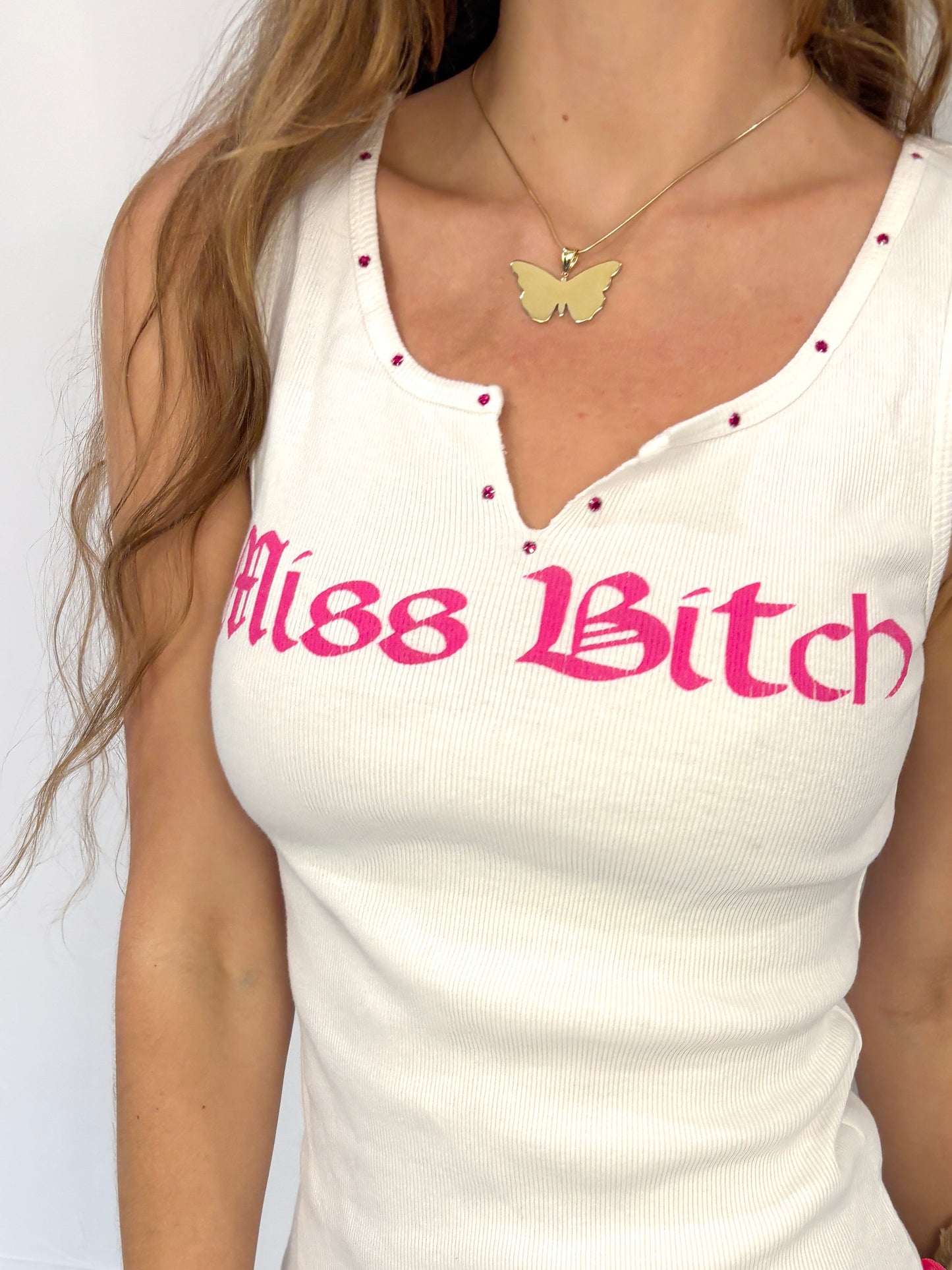 BEDAZZLED MISS BITCH TANK