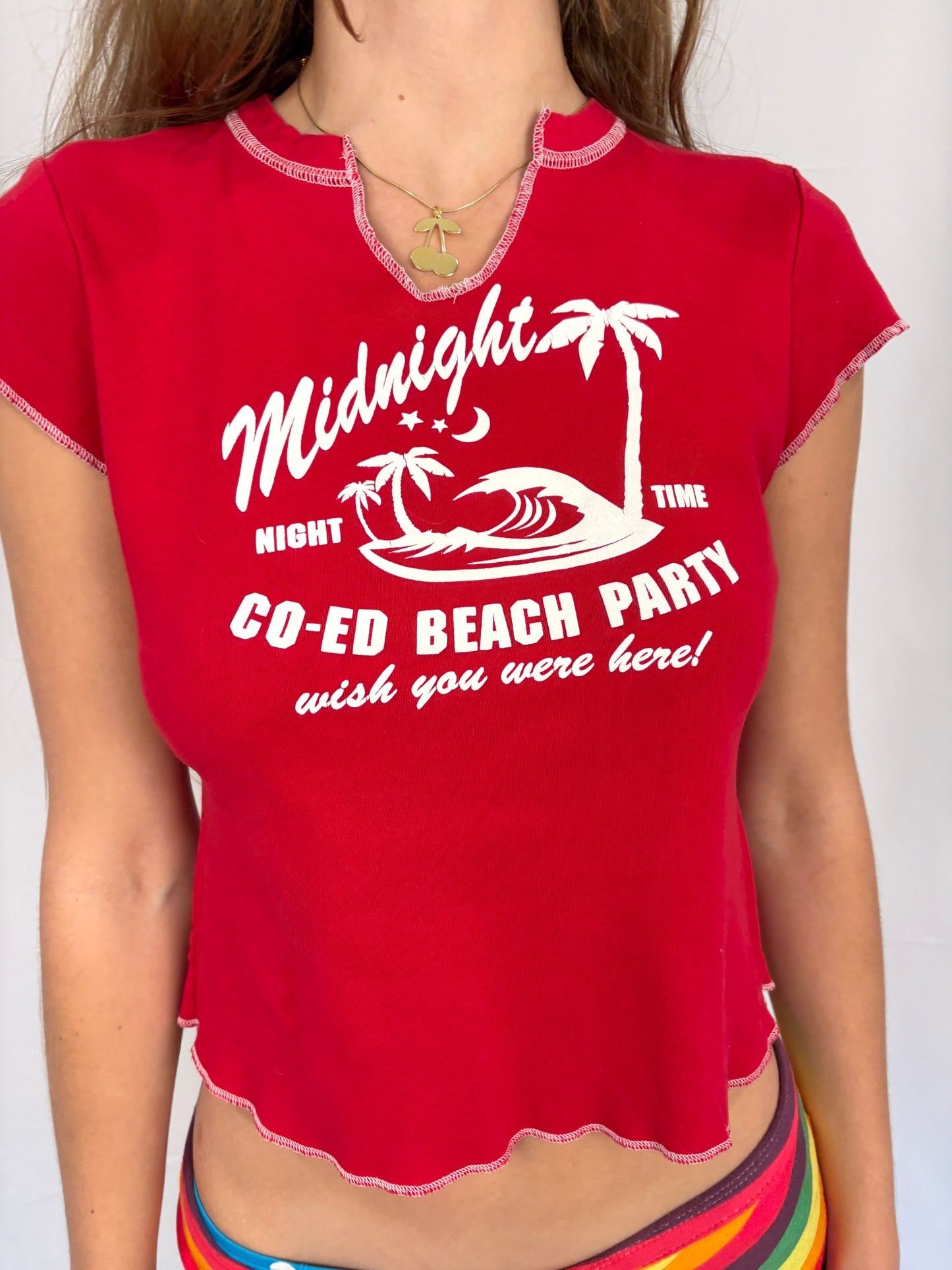 Y2K MIDNIGHT BEACH PARTY T-SHIRT
