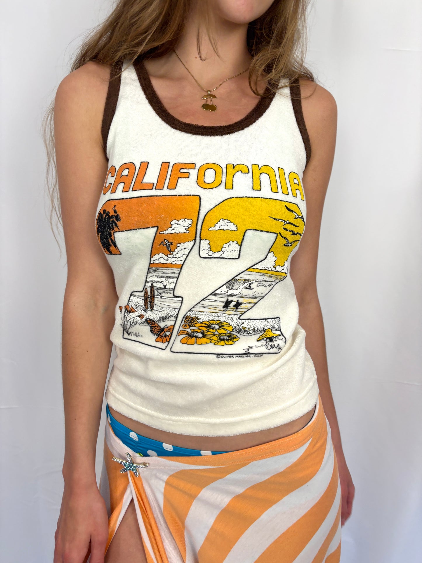 VINTAGE TIKI TERRY TANK
