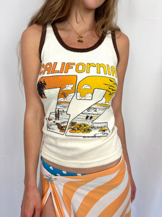 VINTAGE TIKI TERRY TANK