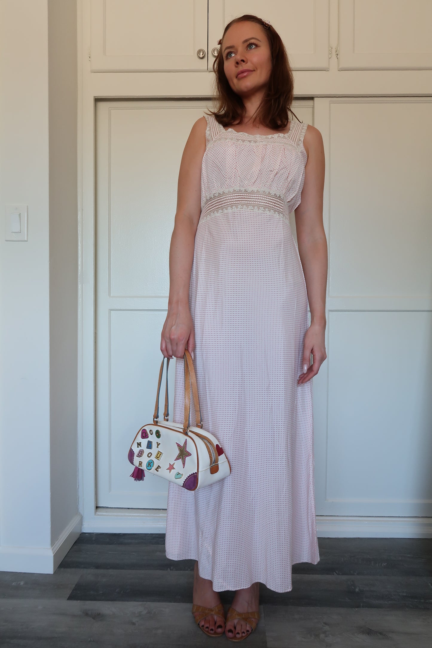 VINTAGE POLKA DOT SLIP DRESS
