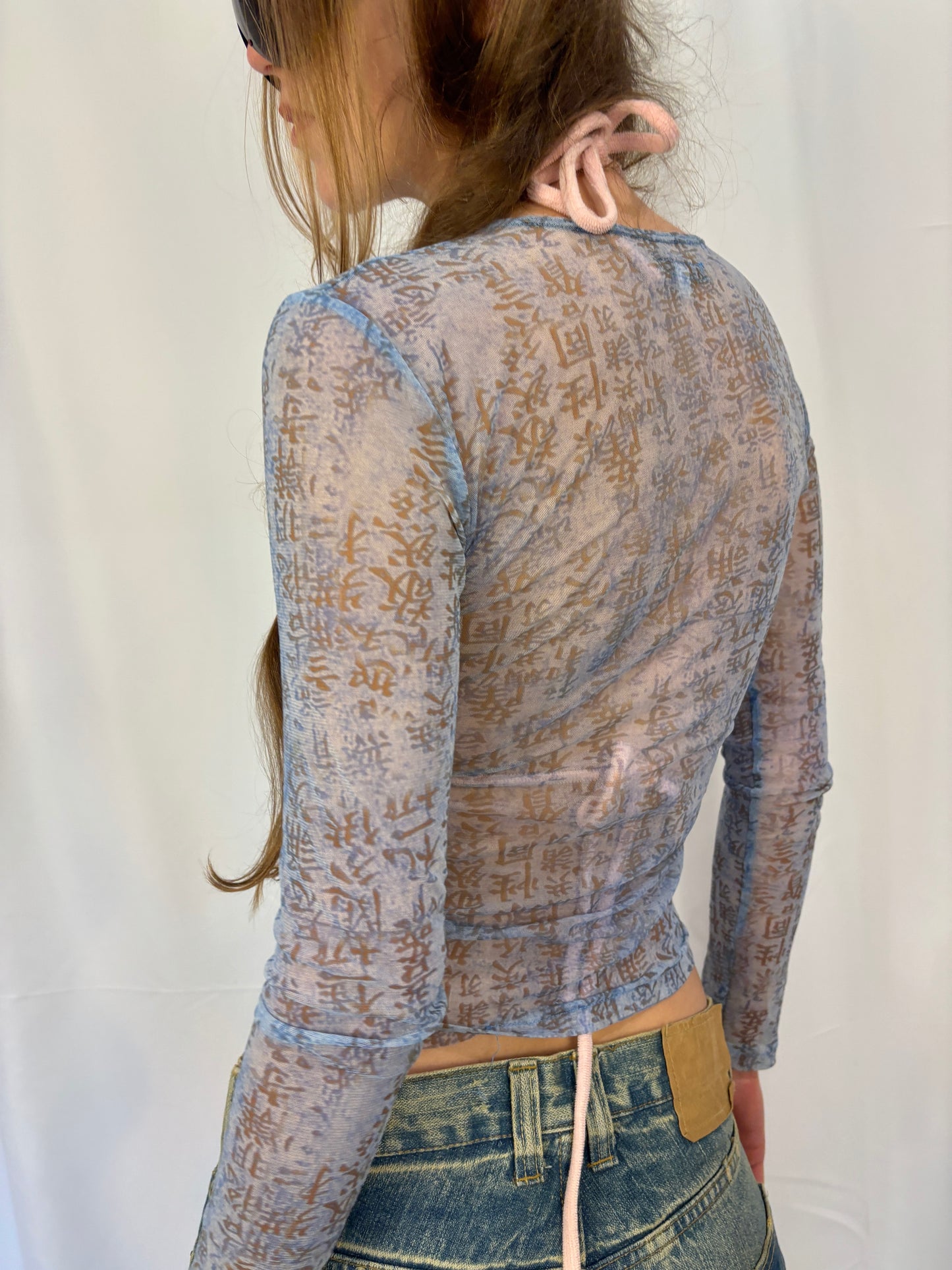 VINTAGE BUDDAH MESH TOP
