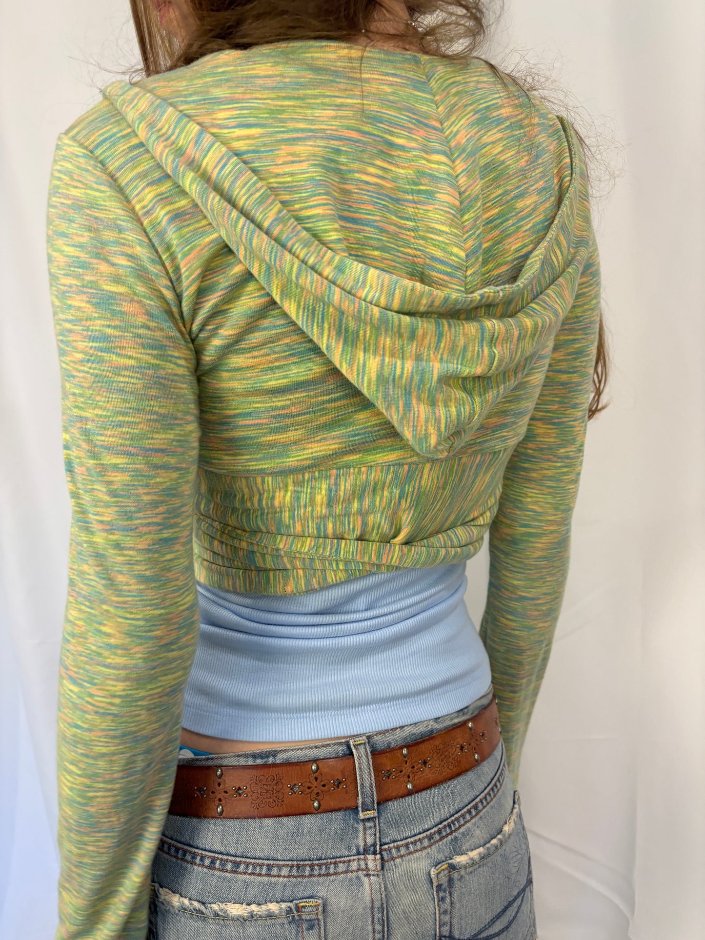 Y2K SEA GLASS WRAP TOP