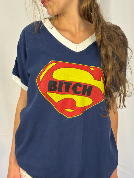 VINTAGE SUPER BITCH T-SHIRT