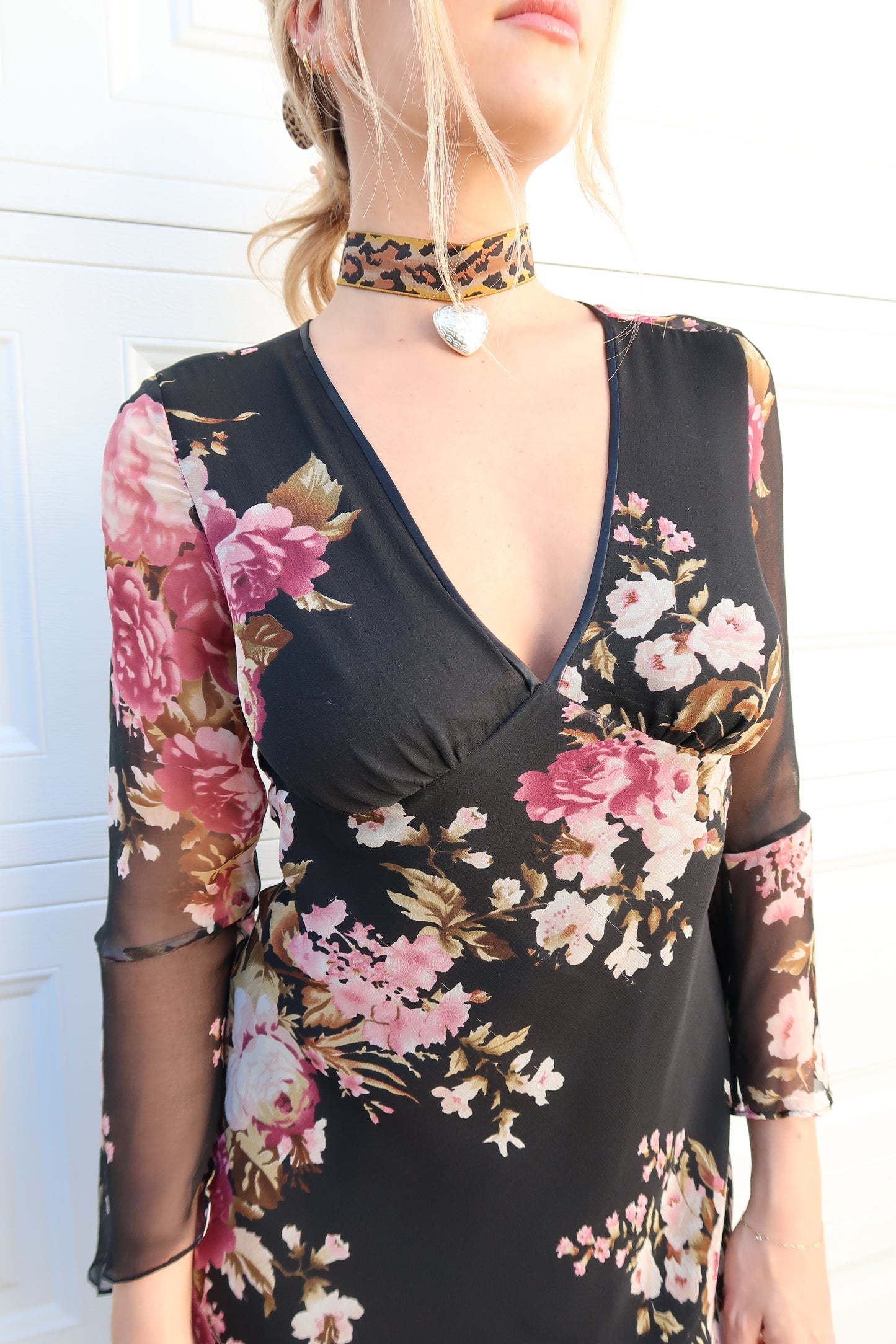SILK STARS HOLLOW DRESS