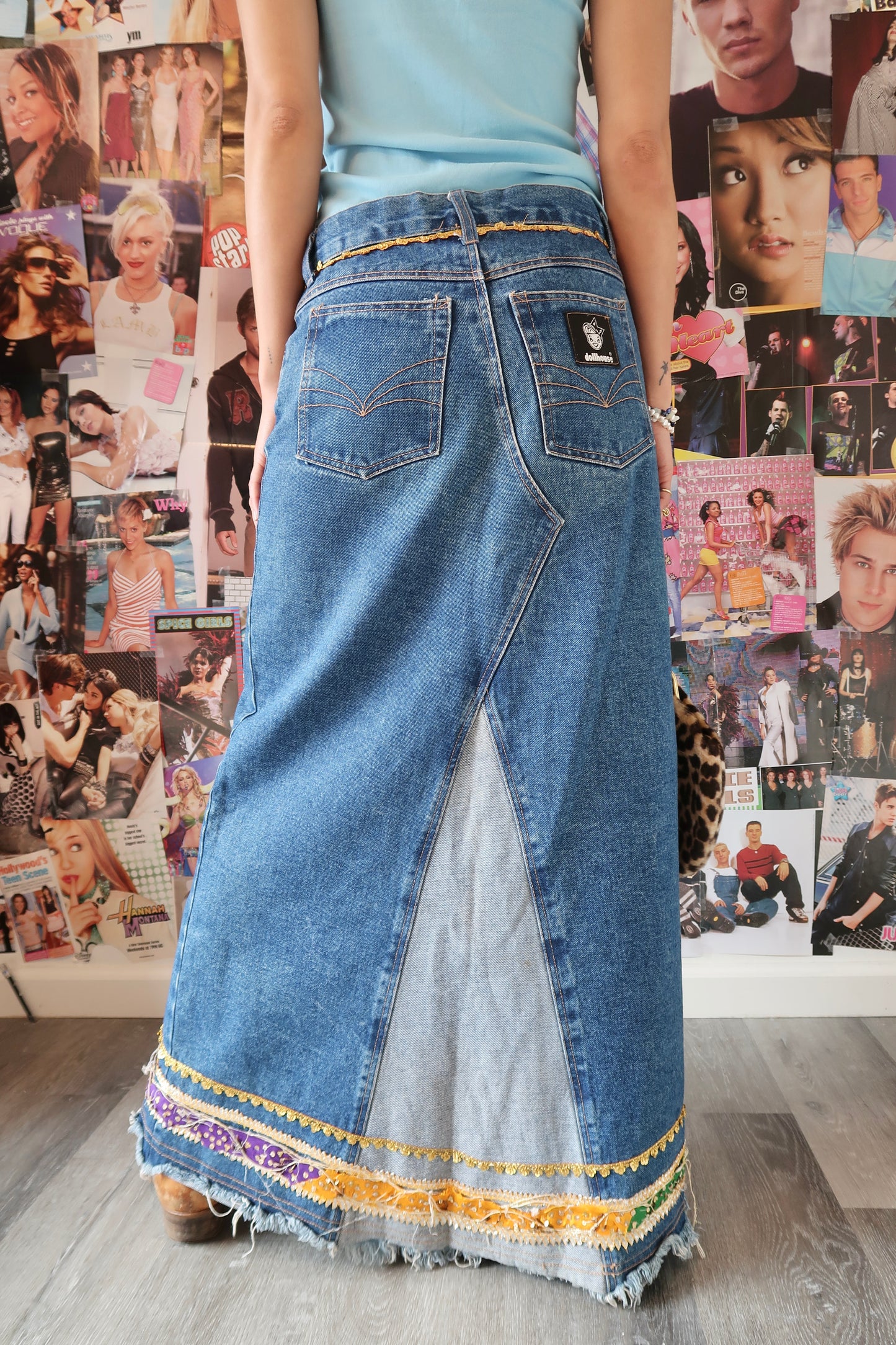 Y2K DOLLHOUSE DENIM SKIRT