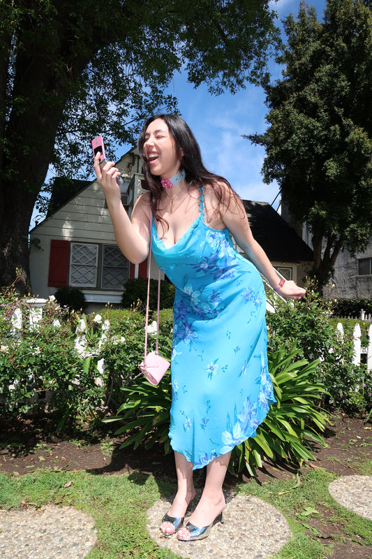 VINTAGE AQUAMARINE DRESS