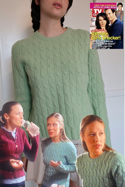 GILMORE GIRLS GREEN SWEATER + TV GUIDE